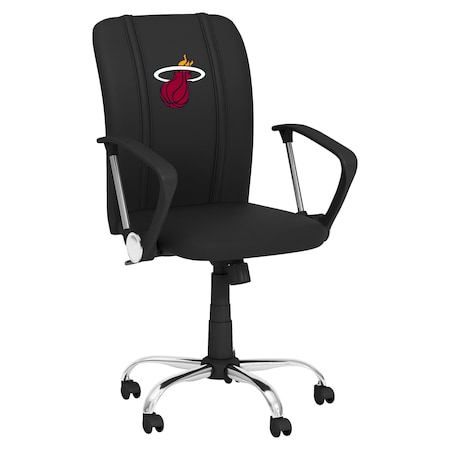 Dreamseat Curve Task Chair Miami Heat Logo XZOCCURVE-PSNBA31044